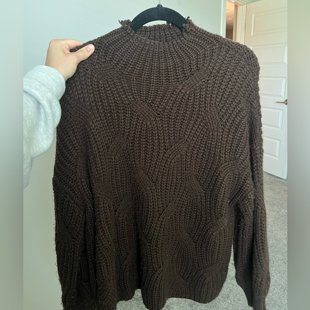 Brown oversized sweater